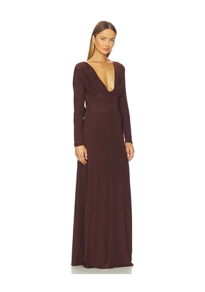 Arcina Ori Lucia Dress in Chocolate. Size M. Also in S, XS, L, XL.