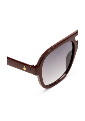AIRE Whirlpool Sunglasses in Burgundy.
