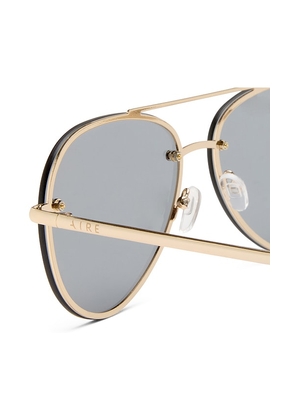 AIRE Mirzam Sunglasses in Metallic Gold.