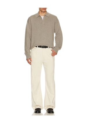 Helmut Lang Brushed Polo in Grey. Size S. Also in XXL/2X.