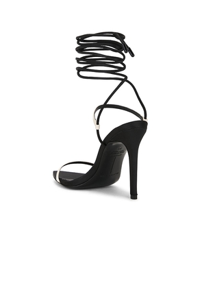BLACK SUEDE STUDIO Lauren 100 Sandal in Black. Size 37. Also in 36, 39, 40.