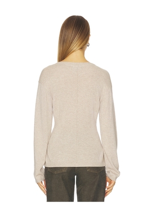 EB Denim Millie Boat Neck Sweater in Beige. Size M. Also in S, L.