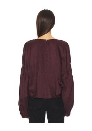 Citizens of Humanity Anika Top in Burgundy in Wine. Size M. Also in XS, S, L, XL.