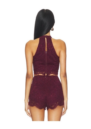 Amanda Uprichard x REVOLVE Brynley Top in Wine. Size M. Also in L, S, XL, XS.