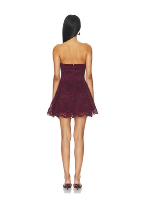 Amanda Uprichard x REVOLVE Romilly Dress in Wine. Size M. Also in S, XS.
