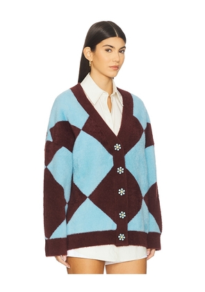 Essentiel Antwerp Iwho Oversized Cardigan in Blue. Size S. Also in M, XS.