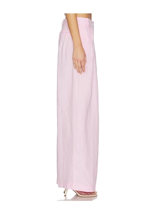 FAITHFULL Sofia Trouser in Pink. Size M. Also in S, XS, L, XL.