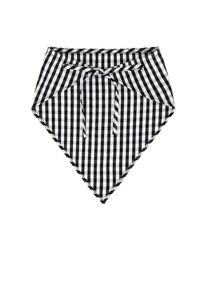 FAITHFULL Lucia Head Scarf in Black,White.