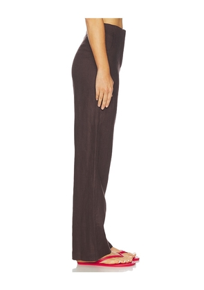 FAITHFULL Lulea Pant in Brown. Size L. Also in S, XS, M.