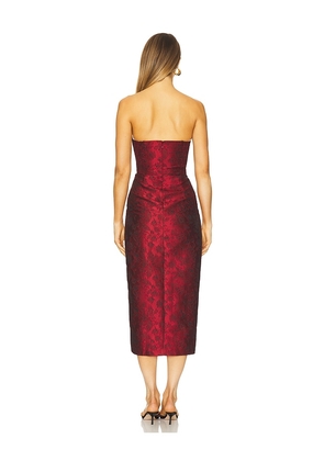 Amanda Uprichard x REVOLVE Ivy Dress in Burgundy. Size M. Also in XS, S.