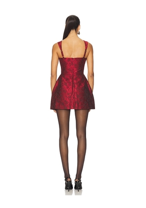 Amanda Uprichard x REVOLVE Bethany Romper in Burgundy. Size L. Also in XS, S, M.