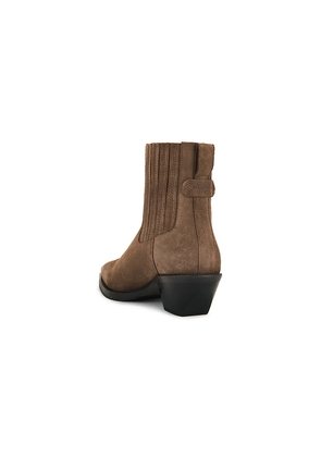 ALLSAINTS Marcie Suede Boot in Brown. Size 38. Also in 37, 39.