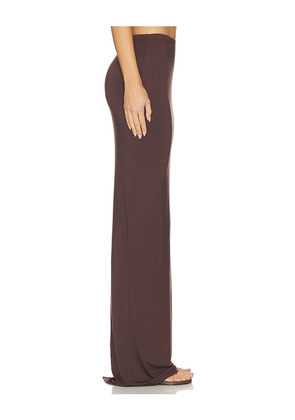 Eterne Maxi Soft Jersey Skirt in Brown. Size M. Also in L, XL.