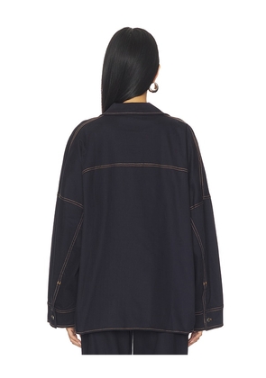 BY.DYLN Cooper Jacket in Navy. Size M. Also in S, XL, XS.
