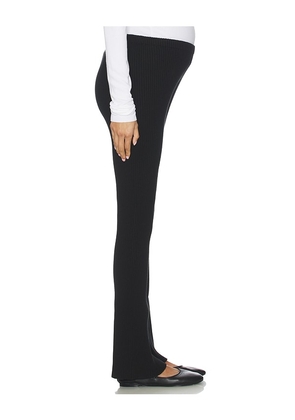 BUMPSUIT Cozy Knit Flare Pant in Black. Size M. Also in XS, S, L.