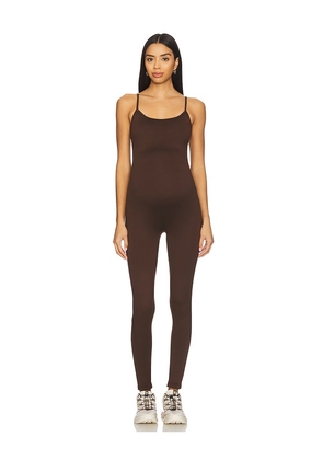 BUMPSUIT The Kate Jumpsuit in Chocolate. Size L. Also in XS, S, M, XL.