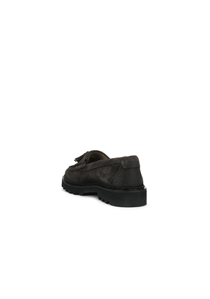 ALLSAINTS Skiff Tassel Loafer in Grey. Size 11. Also in 10.