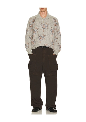 Corridor Maya Sweater Polo in Grey. Size M. Also in S.