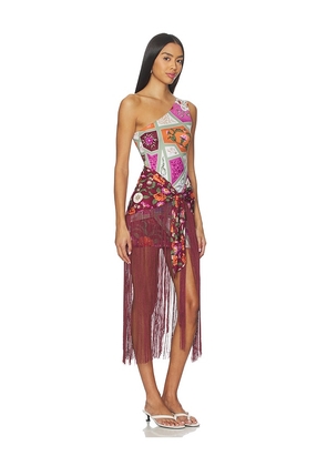 Agua Bendita x REVOLVE Kenya Dress in Green. Size M. Also in S, L.