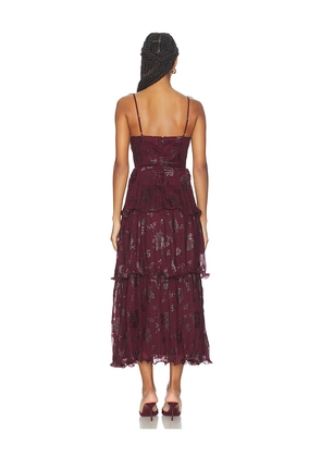 ASTR the Label Lupin Dress in Wine. Size M. Also in S, XS.