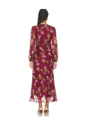 ASTR the Label Calantha Dress in Wine. Size M. Also in XS, S.