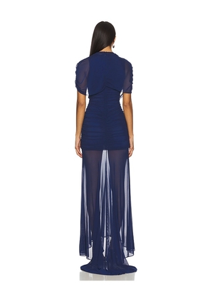 Amanda Uprichard Evianna Gown in Navy. Size M. Also in S, XS.