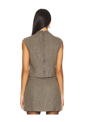 Elodie the Label Elodie Devon Top in Brown. Size M. Also in XS, S, L, XL.