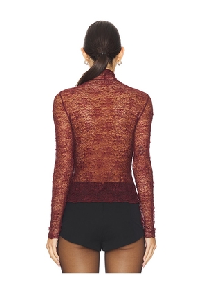 ASTR the Label Kyra Top in Wine. Size M. Also in L, S, XS.