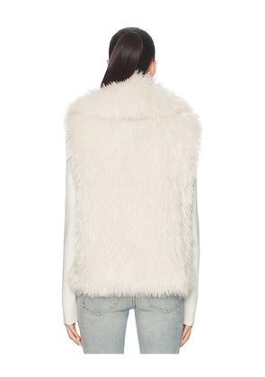 Adrienne Landau Imogen Vest in Ivory. Size M. Also in L.