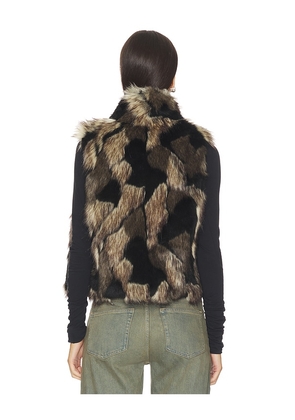 Adrienne Landau Tribeca Vest in Beige. Size L. Also in S, M.