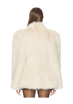 Camila Coelho Estela Coat in Ivory. Size L. Also in XXS, XS, S, M.