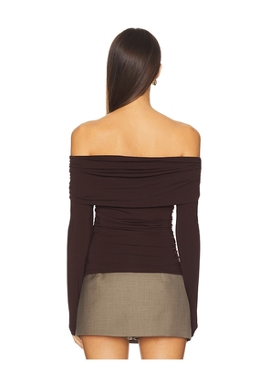 ASTR the Label Datia Top in Brown. Size M. Also in L, S, XS.