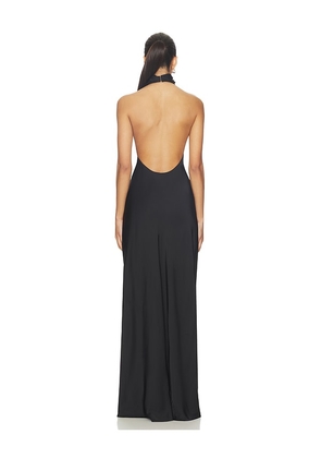 EAVES Reidun Gown in Black. Size M. Also in L, XL.