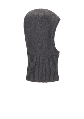 EAVES Rufus Knit Balaclava in Grey.