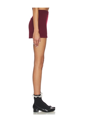 Amelie Teje Elle Knit Skirt in Red. Size M. Also in L, S, XS.