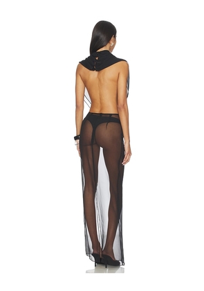 Cha The Label Chiffon Set in Black. Size M. Also in L, S.