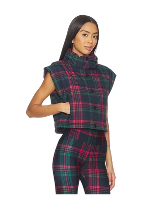 BEACH RIOT Canyon Puffer Vest in Green. Size M. Also in XS, S, L, XL.