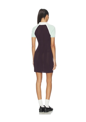 Casablanca Sporty Rib Dress in Purple. Size M. Also in S.