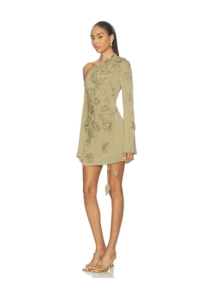 Cult Gaia Kaela Knit Dress in Metallic Gold. Size M. Also in XS.