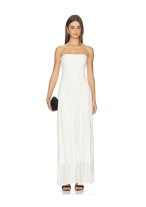 SIMKHAI Adalys Bustier Dress in Ivory. Size 0. Also in 10, 2, 4, 6, 8.