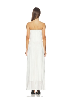 SIMKHAI Adalys Bustier Dress in Ivory. Size 0. Also in 2, 4, 6, 10.