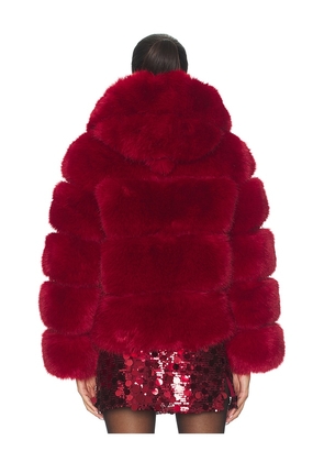 Adrienne Landau Landau Hoodie in Red. Size M. Also in S.