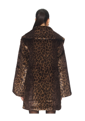 Adrienne Landau Elise Coat in Brown. Size M. Also in S, L.