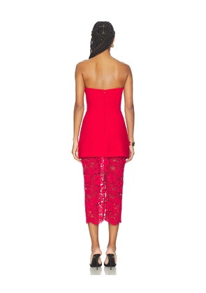 Amanda Uprichard Jada Dress in Red. Size M. Also in S, XS.