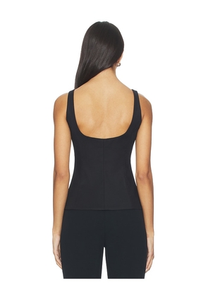 EAVES Mai Compact Suiting Top in Black. Size M. Also in XS, XXS, S.