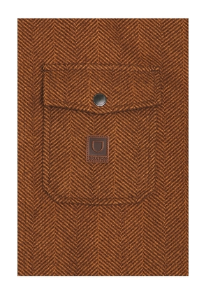 Brixton Durham Brushed Jacket in Brown. Size M. Also in S, XL/1X.