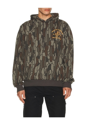 Brixton Danforth Hoodie in Army. Size M. Also in S.