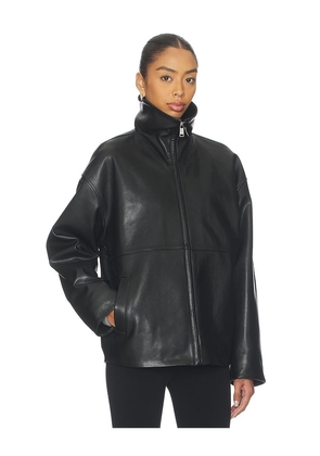 EAVES Jorunn Leather Jacket in Black. Size M. Also in S, XXS, XS, L, XL.