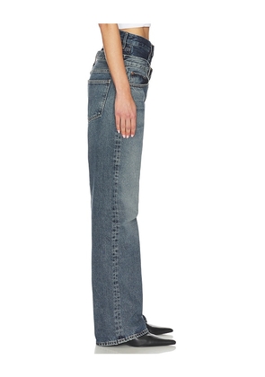 AGOLDE Elson High Rise Loose Jeans in Blue. Size 25. Also in 26, 27, 28, 29.