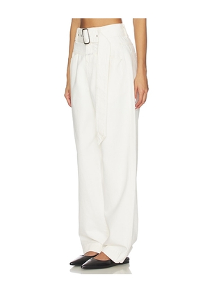 CLOSED Deni Wide Leg Jeans in Ivory. Size 24. Also in 27, 28, 30.